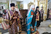 Встреча архиерея, митрополита Варнавы.