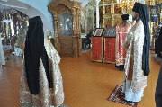 Молебен священномученику Аркадию (Добронравову) в монастыре.