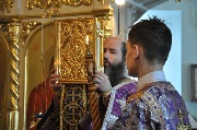 Молебен священномученику Николаю Троицкому в мужском монастыре г. Чебоксары.