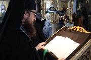 В монастыре канон читал Иеромонах Тивуртий