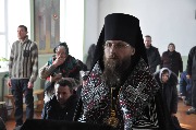 Епископ Мариинско-Посадский Игнатий возглавляет Великое повечерие в селе Б. Сундырь, на подворье мужского монастыря.