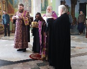 Молитву священномученику возгласил отец наместник